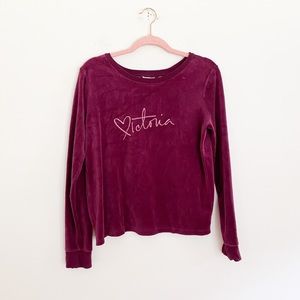 Victoria Secret y2k velour workout top open back M